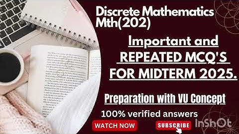 Mth(202) Midterm Preparation Important & Repeated Questions 2025/ Vu Fall Preparation 2025.