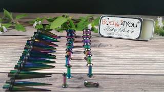 BodyJ4You Best Ear Stretching Gauges Kit for Stretching Your Ear Lobes | Plugs Tunnels Oil/Balm screenshot 2