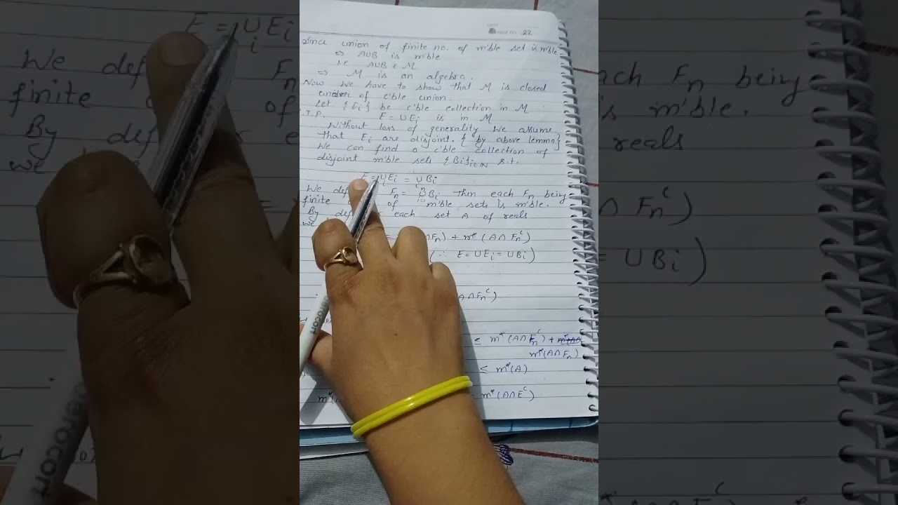 lect 13 class of measurable set is Sigma algebra
