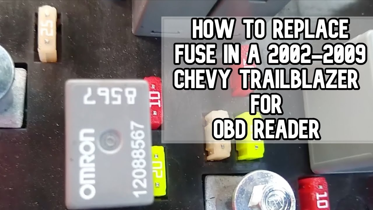 How to replace fuse in a 2002-2009 Chevy Trailblazer for OBD Reader DIY  video #trailblazer #chevy