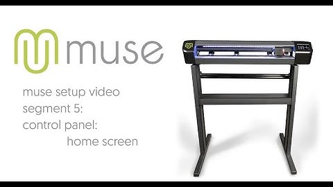 MUSE Setup - PART 5 - Control Panel: Home Screen