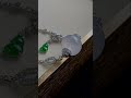 @18k冰珠子吊墜冰透水潤 荧光閃耀種老細膩 圓潤豐满 裸石12.7-15.2mm