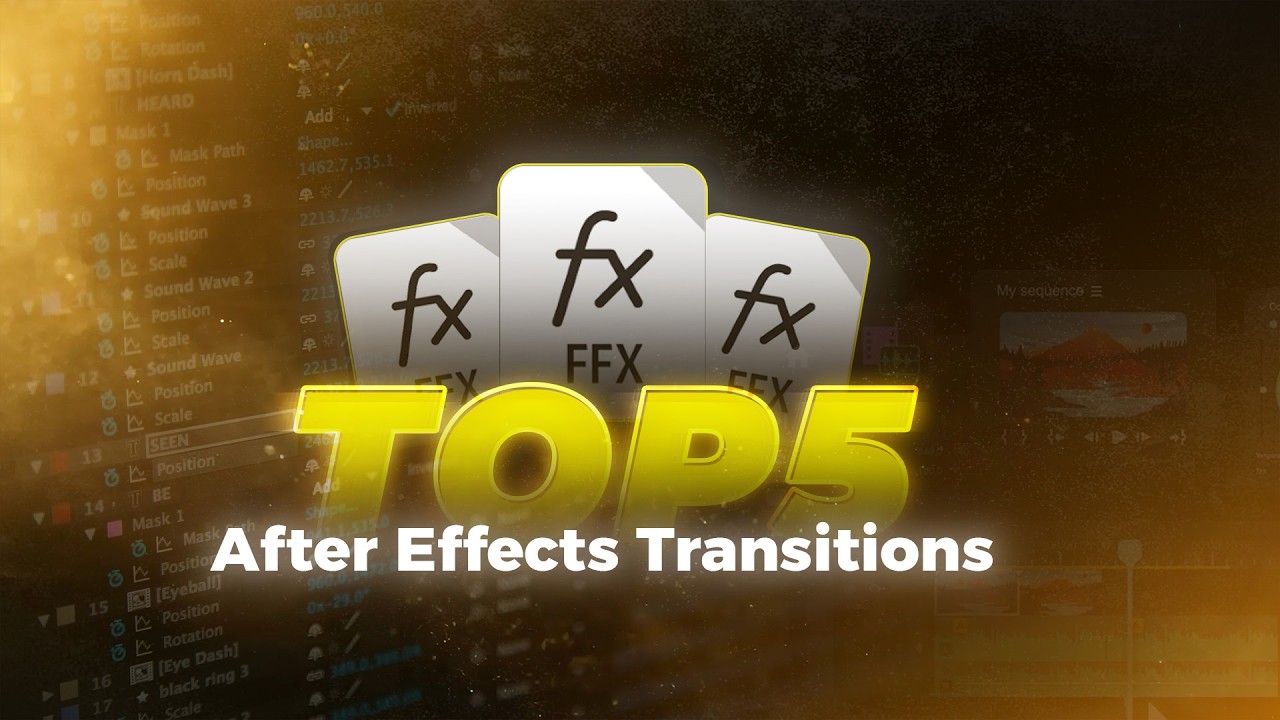 Top 5 After Effects Transitions You MUST Use in 2026 | Smooth & Cinematic Motion Graphics
