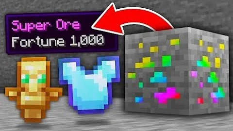 Minecraft,But Ores Drop SUPER EPIC Items.