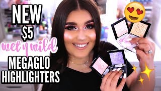 NEW $5 WET N WILD MEGAGLO HIGHLIGHTERS 2017 |  Swatches & Comparisons + GIVEAWAY ♡ Deanna Borocz