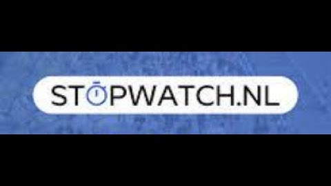 Uitslagverwerking met stopwatch.nl