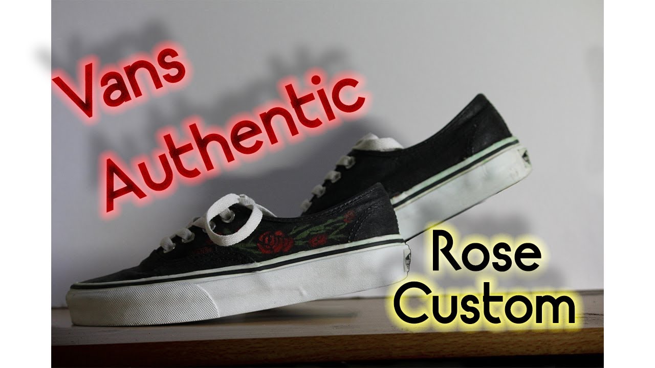 vans with rose design