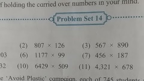 Class:5# Multiplication And Division #Problem Set-14# Part-2