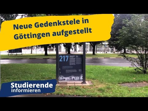 Neue Gedenkstele in Göttingen aufgestellt – Studierende informieren