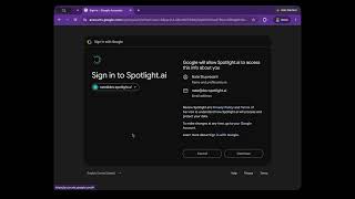 Spotlight.ai Gmail Connector OAuth Flow