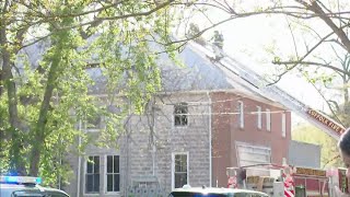 Two children, firefighter hospitalized after fire on Smith Street, Suffolk