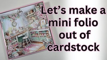 Make a mini album out of cardstock | Easy and quick tutorial