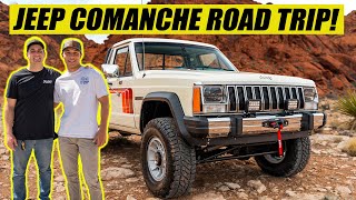 Delivering our Jeep Comanche to the winner!