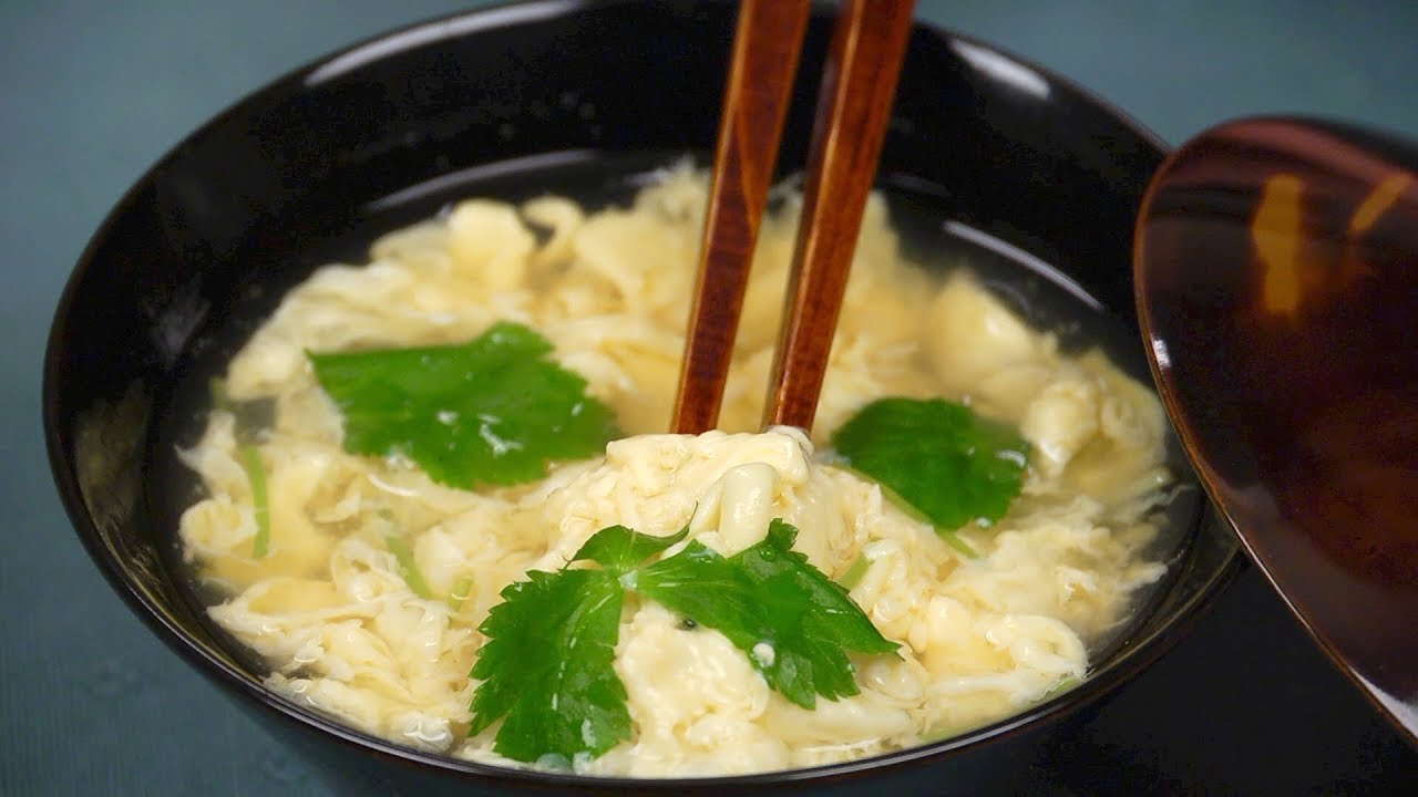 Kakitama-jiru Recipe (Thick Egg-Drop Soup with Savory Dashi Stock) | Cooking with Dog