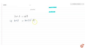 If `t a n A\\ =\\ cot B` , prove that `A+B=90o`...
