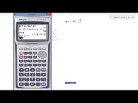 Solving problems with Sine & Cosine Law in Acute Triangles