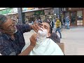 Relaxing and Calming in Street Barber I Mohhamad Waris Barber ASMR IIndian  Street Barber