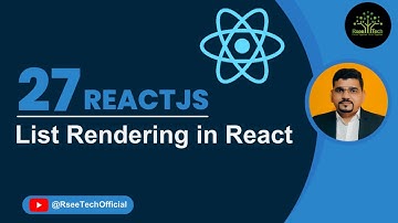 ReactJS Tutorial | Rendering | List Rendering (हिंदी में) | #react #reactjs #reacttutorial #render