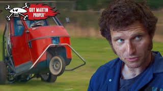 Guy testing his finished modded racing Piaggio Ape | Guy Martin Proper