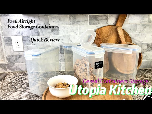 Cereal Containers Storage Food Containers & Cereal Dispenser Utopia Kitchen