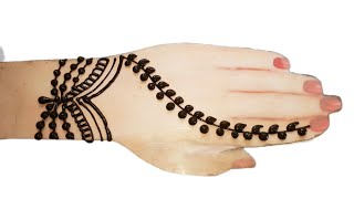 Very Easy Simple Arabic Mehndi Design For Front Hand-आसान सिंपल राखी तीज अरेबिक मेहँदी डिज़ाइन 2023