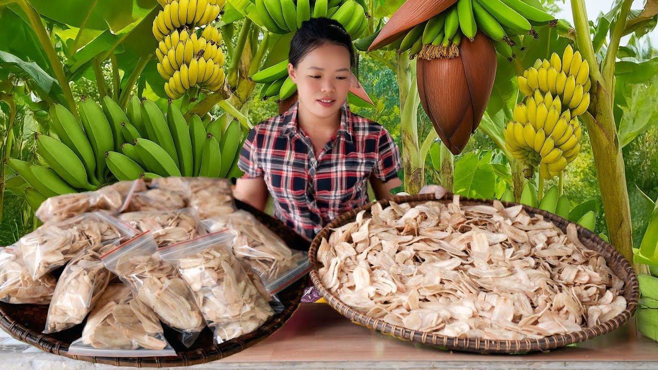 How to Make Green Banana Snacks Coated with Sugar to Sell at the Market | Trieu Mai Huong