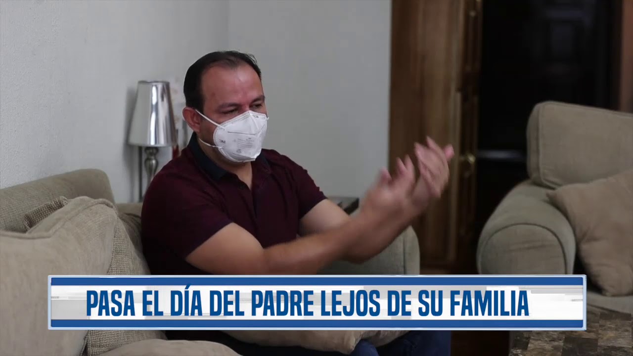 Médico intensivista pasó el día del padre lejos de su familia - YouTube