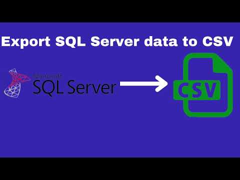 How to Export data from SQL Server to CSV | Export Table Records to CSV