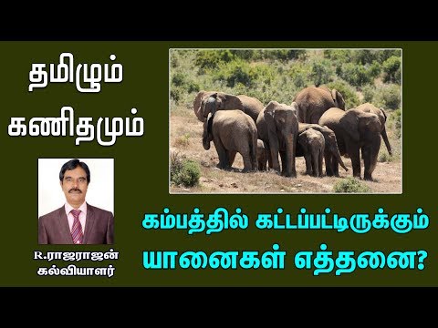 கம்பத்தில் கட்டப்பட்டிருக்கும் யானைகள் எத்தனை? | How many elephants are built on the pole?