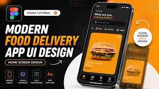 Modern Food Delivery App Home Screen UI Design in Figma | Graphic Elements Modern Food Delivery App Home Screen UI Design in Figma | Graphic Elements