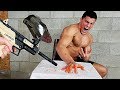 Paintball Gun Manicure *FINGERNAILS DESTROYED* | Bodybuilder VS Insanely Painful Nail Painting