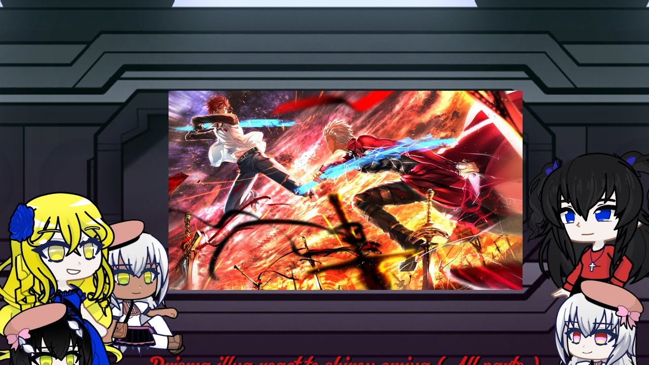 Prisma illya react to shirou emiya ( all part 2)(repost kinda) (2x)