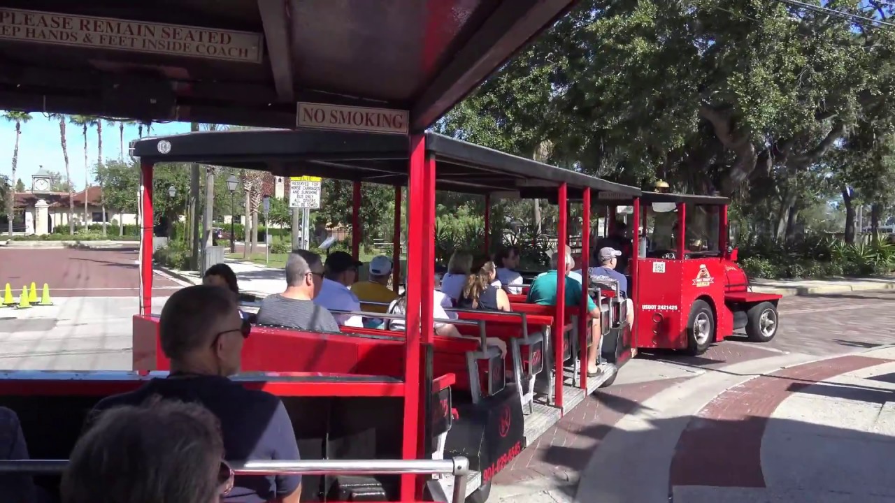 USA St. Augustine, Florida, Ripleys Red Train Tour 1 2018 YouTube