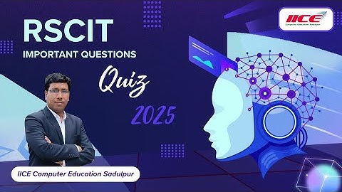RS-CIT Important question Part 14 2025 | IICE Computer Education Sadulpur #rscit #iice