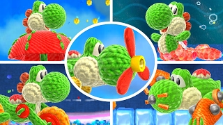 Poochy \& Yoshi’s Woolly World - All Transformations Gameplay