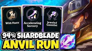 94% Shardblade Twisted Fate Anvil Run: 500 Haste + With Haste + Critical Nukes