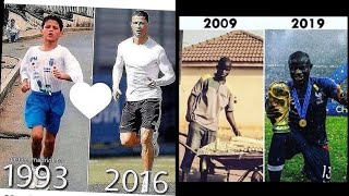 FAMOUS FOOTBALL PLAYERS BEFORE & AFTER/THEN & NOW/RONALDO,MESSI, NEYMAR