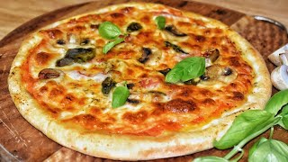 كيف ممكن تعملي بيتزا ايطالية على الاصول ومعلومات مفيدة لك|واي طحين لازم تستعملي Italian Pizza Recipe