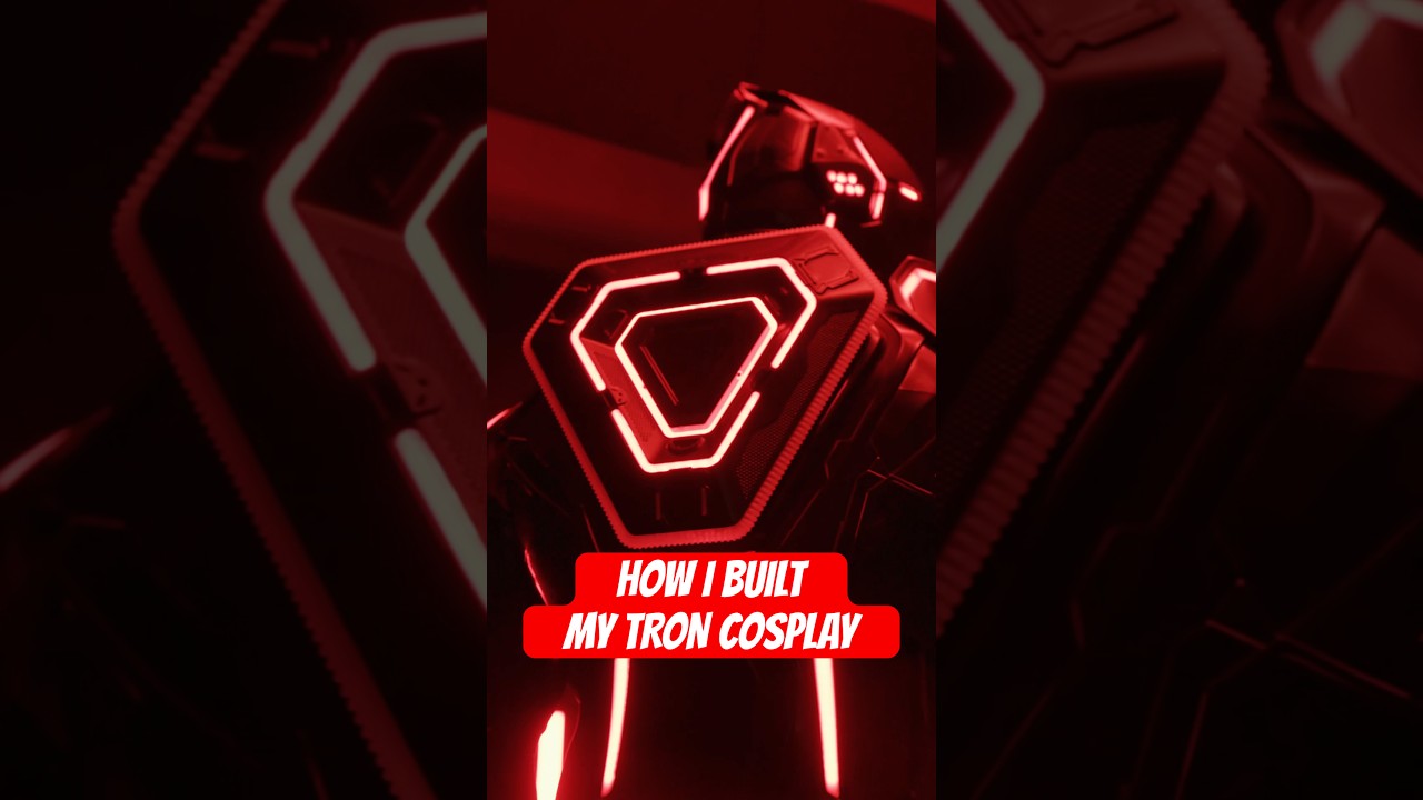 Features I added to my Tron cosplay! #pcbway #shorts #tron #tronlegacy #tronares #cosplay #disney