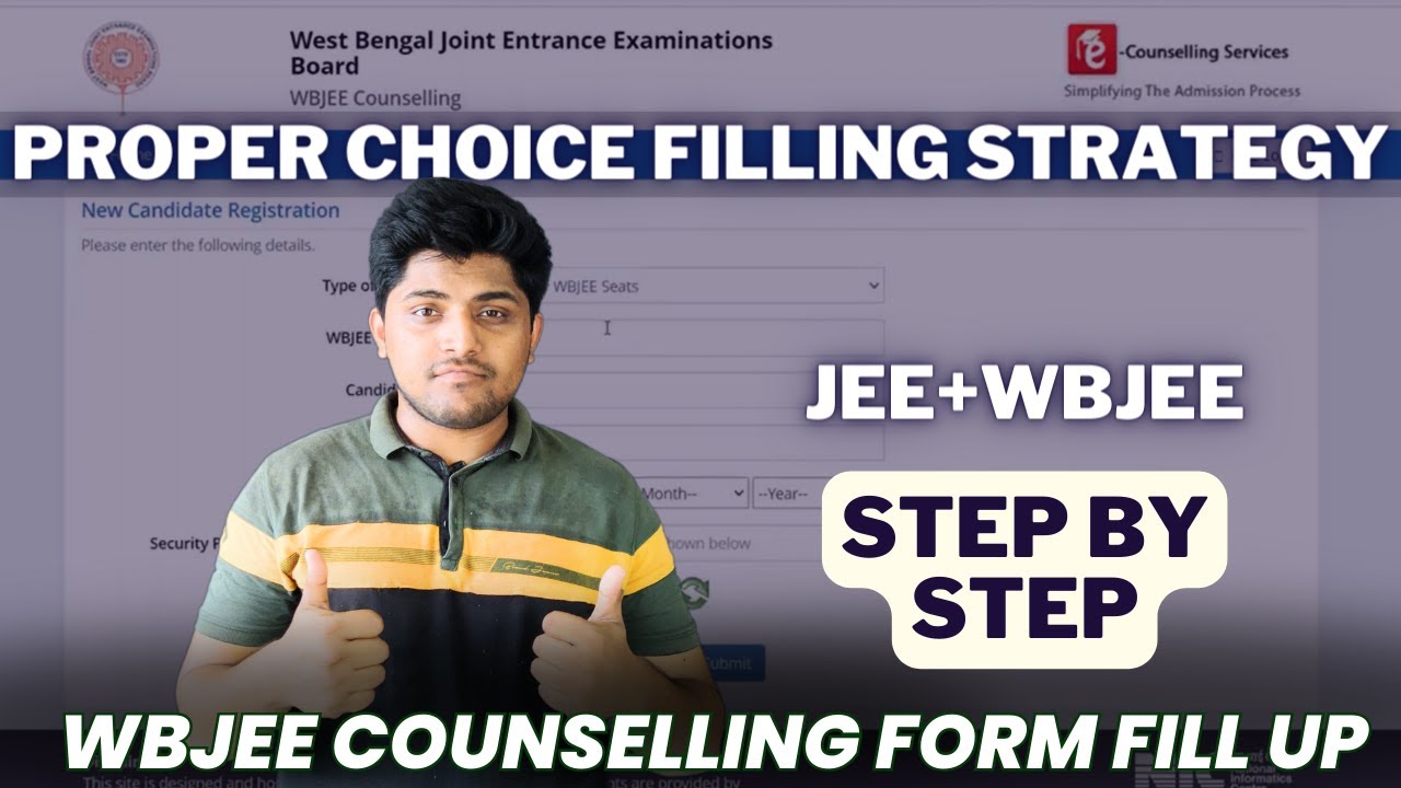 WBJEE 2025 CONSELLING FORM FILL UP STEP BY STEP | HOW TO DO CHOICE ...