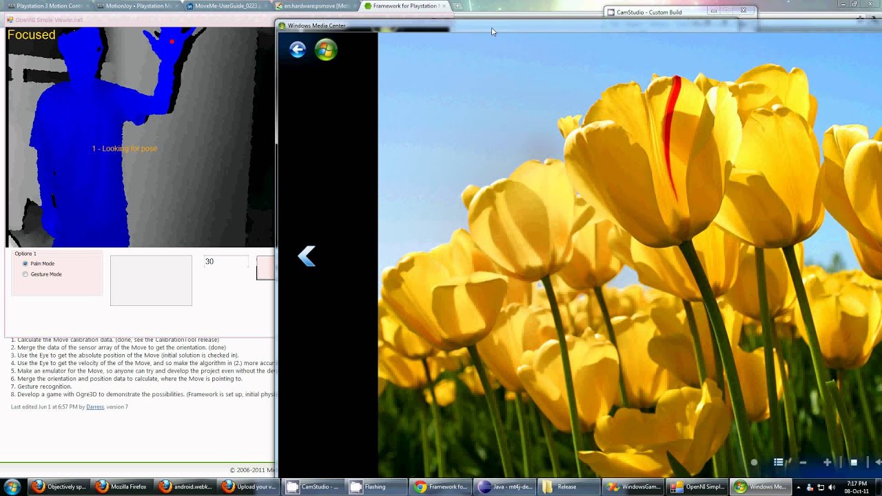 Hand tracking with Kinect (TUIO multitouch, Earth API) EmguCV OpenCV ...