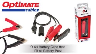 OptiMate Cable (EN): O-04 Battery Clips that Fit all Battery Post