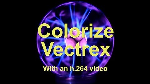 Vectrex Color overlay using an h.264 video.