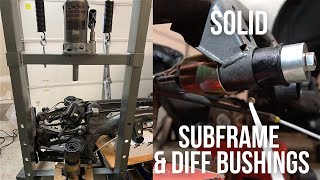 Solid Subframe and Differential Bushings Installation  E92 M3 Track Car Build Journal Ep.28