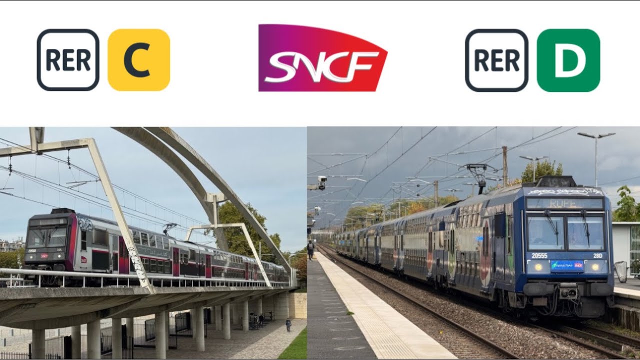 [SNCF]Les Z20500 Carmillon & Transilien sur le RER C et D #sncf #rer #rerc #rerd #z20500  #train 