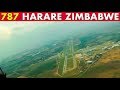 Pilotsview Boeing 787 into Harare Zimbabwe