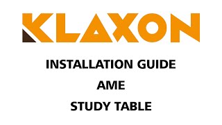 AME STUDY TABLE KLAXON