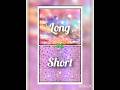 Long Vs short ✨ #music #love #viral  status ✨