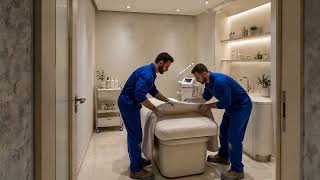 From Bare Walls to a Luxury Beauty Treatment Room