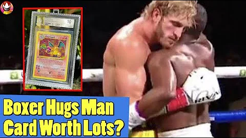 Logan Paul Hugs Boxer Then Says His Charizard Card is Worth a Million Dollars?